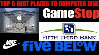 BEST STORES FOR DUMPSTER DIVING! Want Free Merchandise From Top Brands HERE'S HOW!