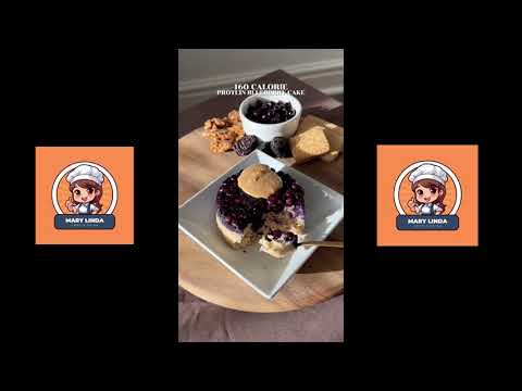 18g Protein Blueberry Upside-Down Cake