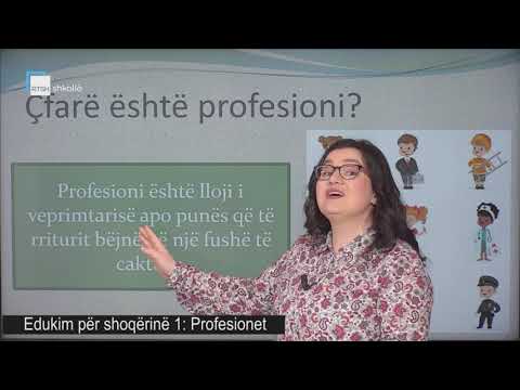 Edukim pë shoqërinë 1 - Profesionet