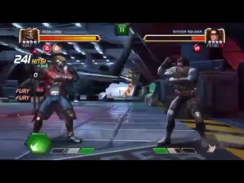 Realm of Legends - ROL - PERFECT - Starlord 4* rank 3 vs. Winter Soldier