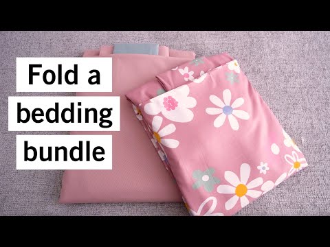 Fold a bedding bundle