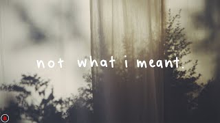 dodie (ft. Lewis Watson) - Not What I Meant (Lyrics)