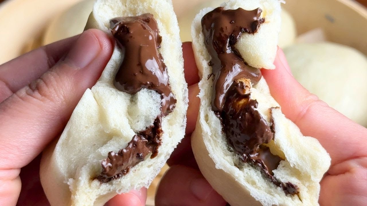 Chocolate Steamed Buns (Bao) | ASMR Cooking