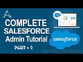 Complete Salesforce Admin Tutorial Salesforce Admin Training Learn Salesforce Part 1