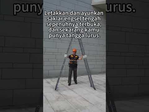 Gambar Fixsteps Tangga Lipat Aluminium Multifungsi 5.81 Meter 4x5 Step - Abu-Abu