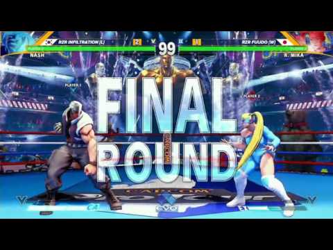 SFV - Infiltration [Nash] x Fuudo [R. Mika] - EVO 2016 - Grand Final