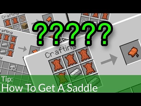 OMGcraft - Minecraft Tips & Tutorials! - How To Get a Saddle in Minecraft