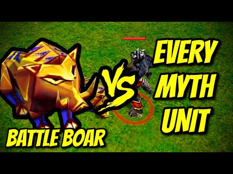 BATTLE BOAR vs EVERY MYTH UNIT | AoE II: Definitive Edition