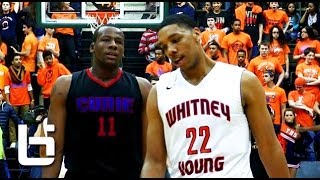 preview picture of video 'Jahlil Okafor vs. Cliff Alexander in instant classic 4 OT Chicago high school championship game!'