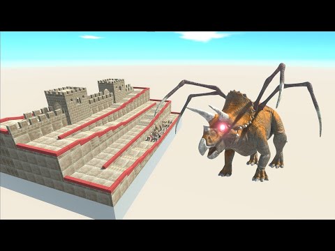 ESCAPE FROM ALIEN TRICERATOPS #7 - ARBS - Animal Revolt Battle Simulator