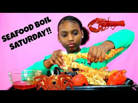 SEAFOOD BOIL MUKBANG! COME EAT WITH ME! KING CRAB, SNOW CRAB, MUSSELS, & MORE!!