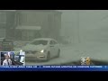 Snow Makes Mess In Babylon Village, Long Island