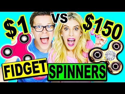 $1 VS $150 FIDGET SPINNER CHALLENGE!! Video