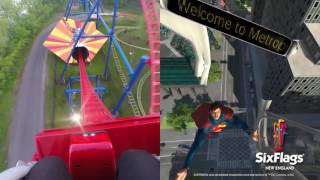 SUPERMAN™ The Ride Virtual Reality Coaster Split Screen