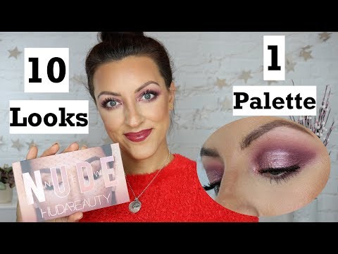 Huda Beauty New Nude Palette | 10 Looks!!!