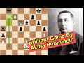 Akiba Rubinstein Brilliant Chess Game Tarrasch Defence Chess Chess