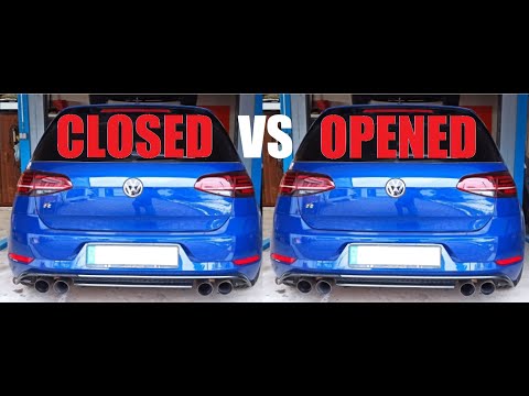 VW Golf 7 R Akrapovic | Soundcheck Klappe geschlossen / offen