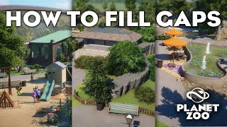 How to FILL Gaps in Your Zoo - Planet Zoo Tutorial / Tricks