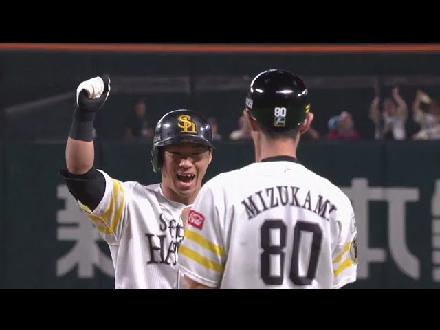 【7回裏】この笑顔を待っていた!! ホークス・長谷川勇の同点タイムリー!! 2018/6/16 H-C