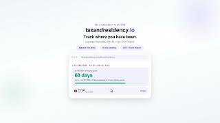 How to Track Your Country Stays and Avoid Tax Residency Trips