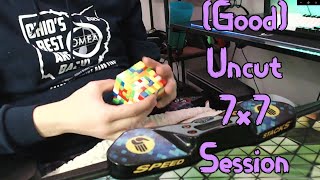 Uncut 7x7 Session (2:06 Single, Multiple 2:16 Mo3s, 2:16 Ao5, 2:19 Ao12)