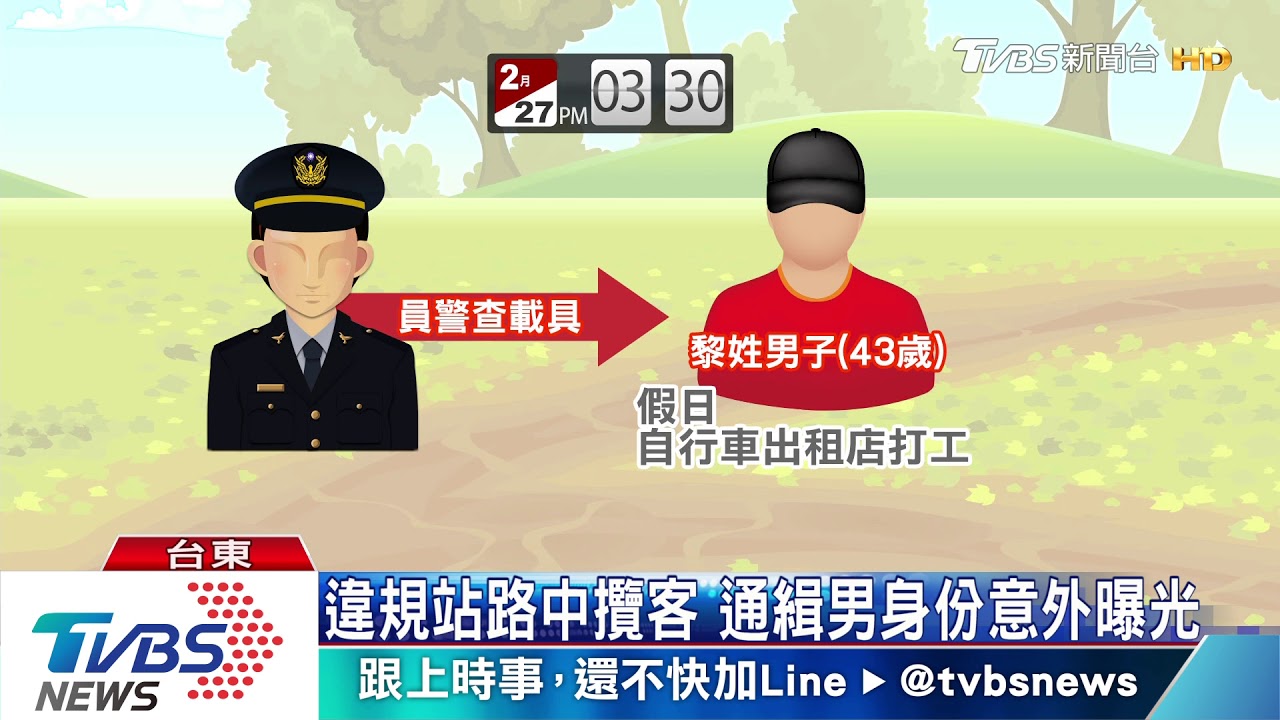 違規站路中攬客 通緝男身份意外曝光