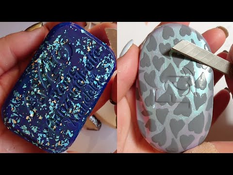 Soap Carving ASMR Relaxing Sounds no talking Satisfying ASMR Video #soapasmr #seifeschneiden #мыло