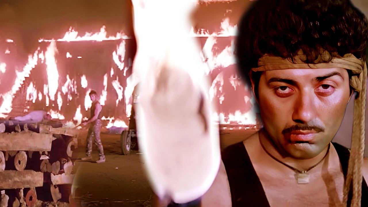 Dacait Climax Scene : पहले हवेली जलेगी, फिर माँ की चिता | Sunny Deol Action
