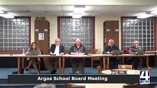 Argos School Board Meeting - April 2018