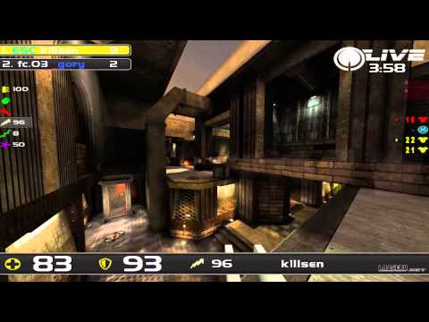 k1llsen vs gory - DreamHack Winter 2013 Group B Round 7 (Quake Live VOD)