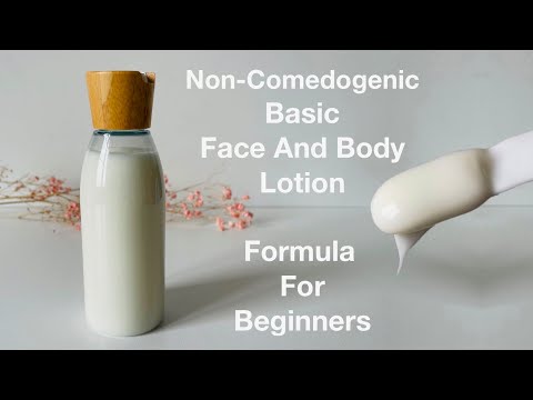 Simple Face & Body Lotion For Adults And Babies (Formula For Beginners) DIY Homemade