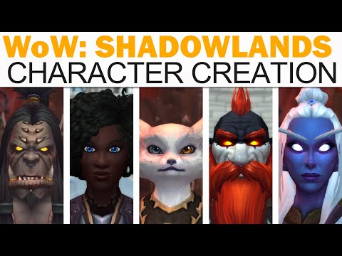 World of WarCraft: Shadowlands Full Character Creation (All Races & Customization Options!)