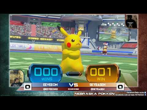 10 Eeveeon (Pikachu) vs SkyRasen (Machamp) - Pokken at Underground - 08/01/17
