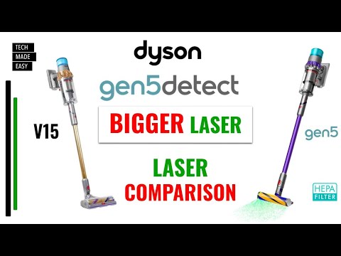 Dyson gen5 vs V15 Laser Comparison Dyson V15 detect absolute Gen5detect