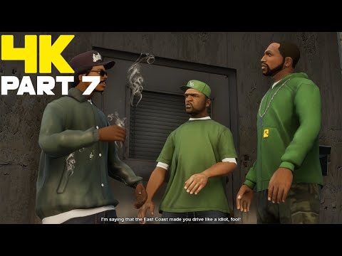 Grand Theft Auto San Andreas Definitive Edition Gameplay - Part 7 - 4K Ultra 60FPS PC