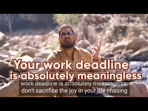 🧑‍💼 Work deadlines | Self-help Singh | Do Nothing Guru
