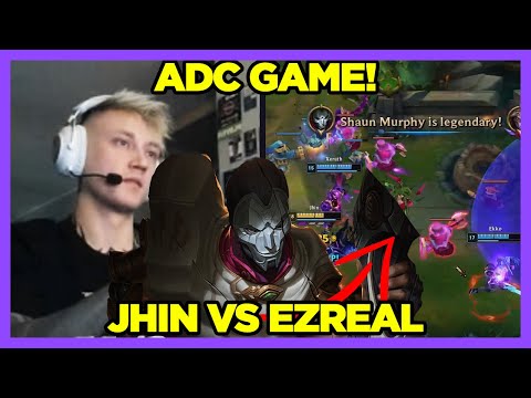 An ADC game after a long time! (Jhin vs Ezreal/Senna) - Rekkles clips Game