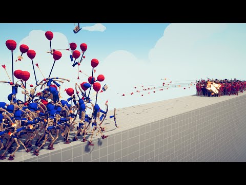 100x vs 100x RANGED TOURNAMENT | TOTALLY ACCURATE BATTLE SIMULATOR - TABS