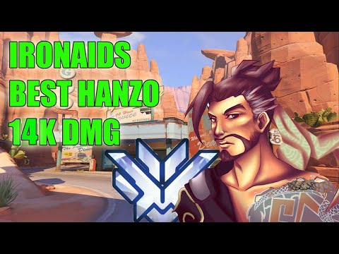 IronAids  BEST HANZO GAMEPLAY POTG - TOP 500 OVERWATCH SEASON 23