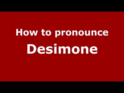 How to pronounce Desimone (Spanish/Argentina) - PronounceNames.com