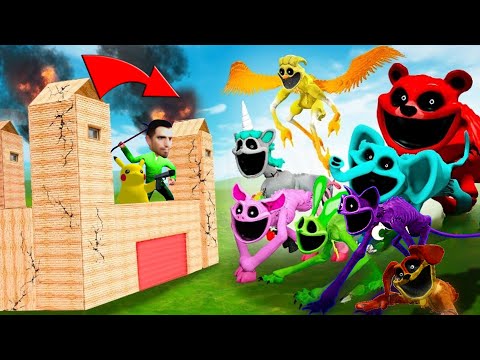 Mogu li SMILING CRITTERS Provaliti u Moju TVRĐAVU?! (Catnap,Dogday,Little Gamers)