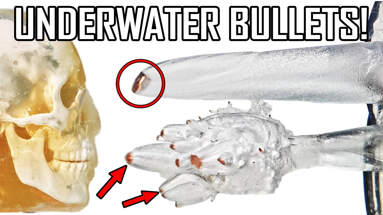 How Much Water is Bullet Proof?? FMJ vs Hollow Point! - Ballistic High-Speed
