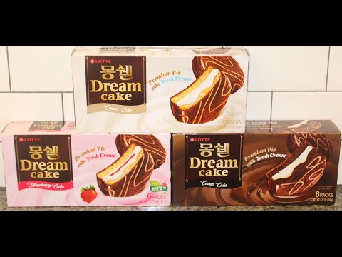LOTTE Dream Cake: Cream Cake, Strawberry Cake & Cacao Cake Review