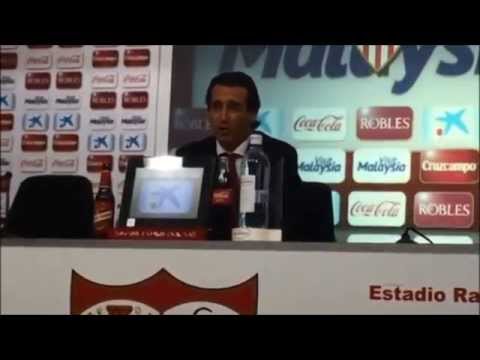 Rueda de prensa de Unai Emery tras el triunfo del Sevilla sobre el Villarreal