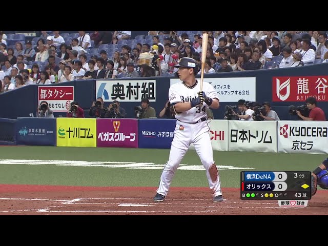 【3回裏】バファローズ・吉田正 レフトフェンス直撃のタイムリーで先制点‼ 2019/6/6 B-DB