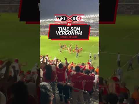 QUE CRISE SEM FIM! TORCIDA DO INTERNACIONAL CHAMA ELENCO DE 'SEM VERGONHA' NA VILA BELMIRO! #shorts