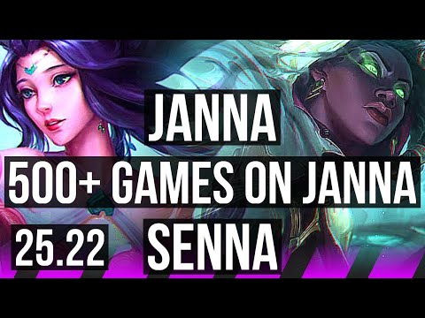 JANNA & Karthus vs SENNA & Seraphine (SUP) | 500+ games | EUW Master | 25.22