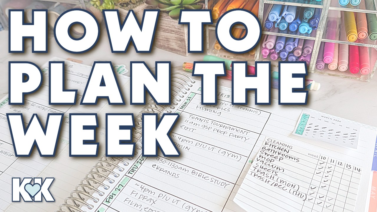 How to Plan Your Week in an Erin Condren Monthly Planner (Simple Planning Routine)