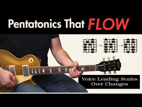 Voice Leading Major Pentatonic Scales Over a 12 Bar Blues