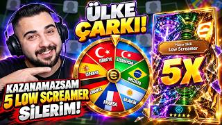 ÜLKE ÇARKI! Çarktan Çıkan Ülkeler Göre Kadro Kurdum! Kazanamazsam 5 Low Screamer Silerim! 🚀